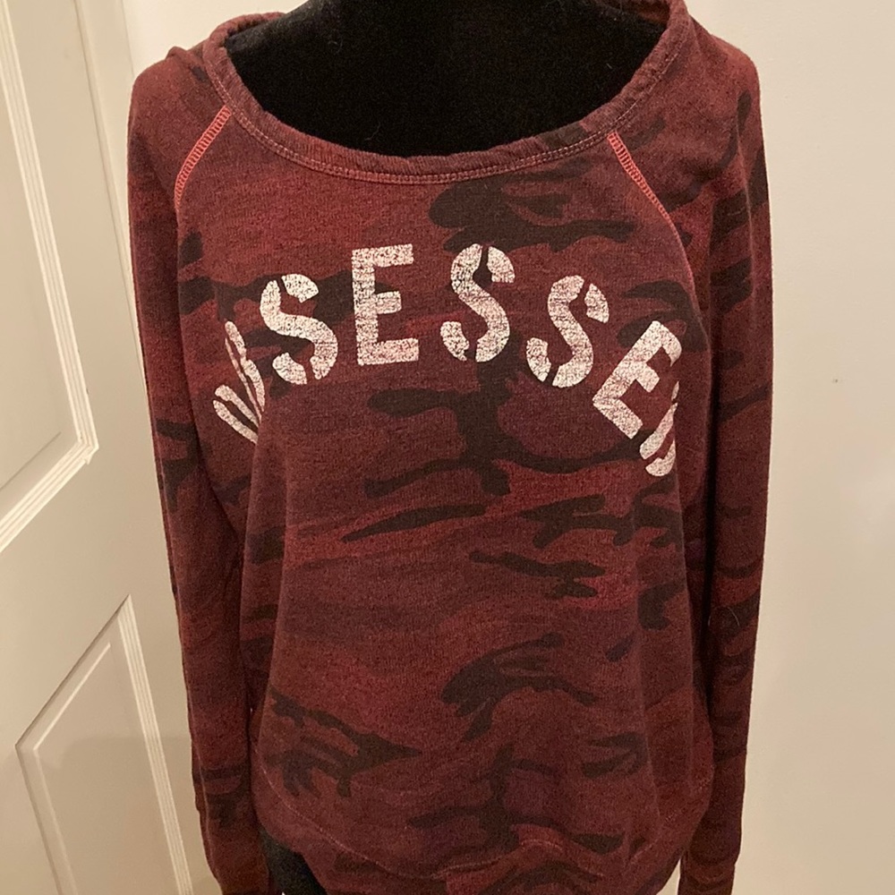 Sundry Red Camo Obsessed Sweatshirt Sz 1/S  - has life left but not brand new